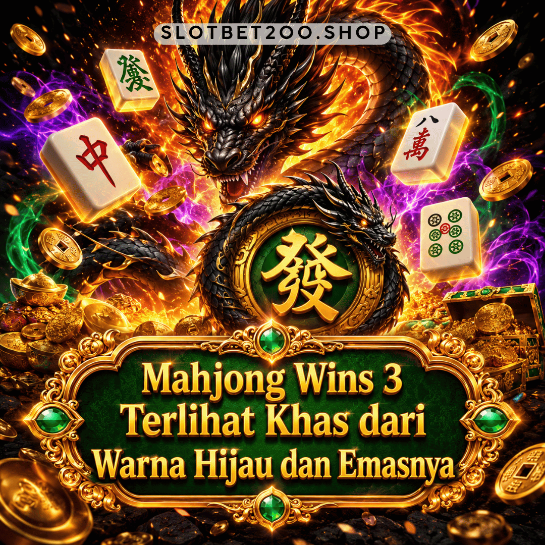 warna hijau Mahjong Wins 3